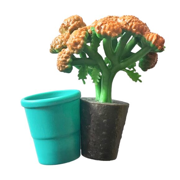 NEW American Girl Doll Blaire Garden Marigold FLOWER + PLANT POT Accessory Set - Picture 1 of 4